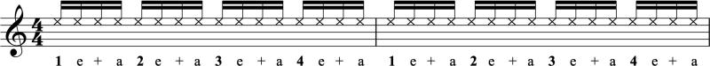 Sixteenth note claps