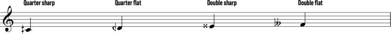 Weird key signatures