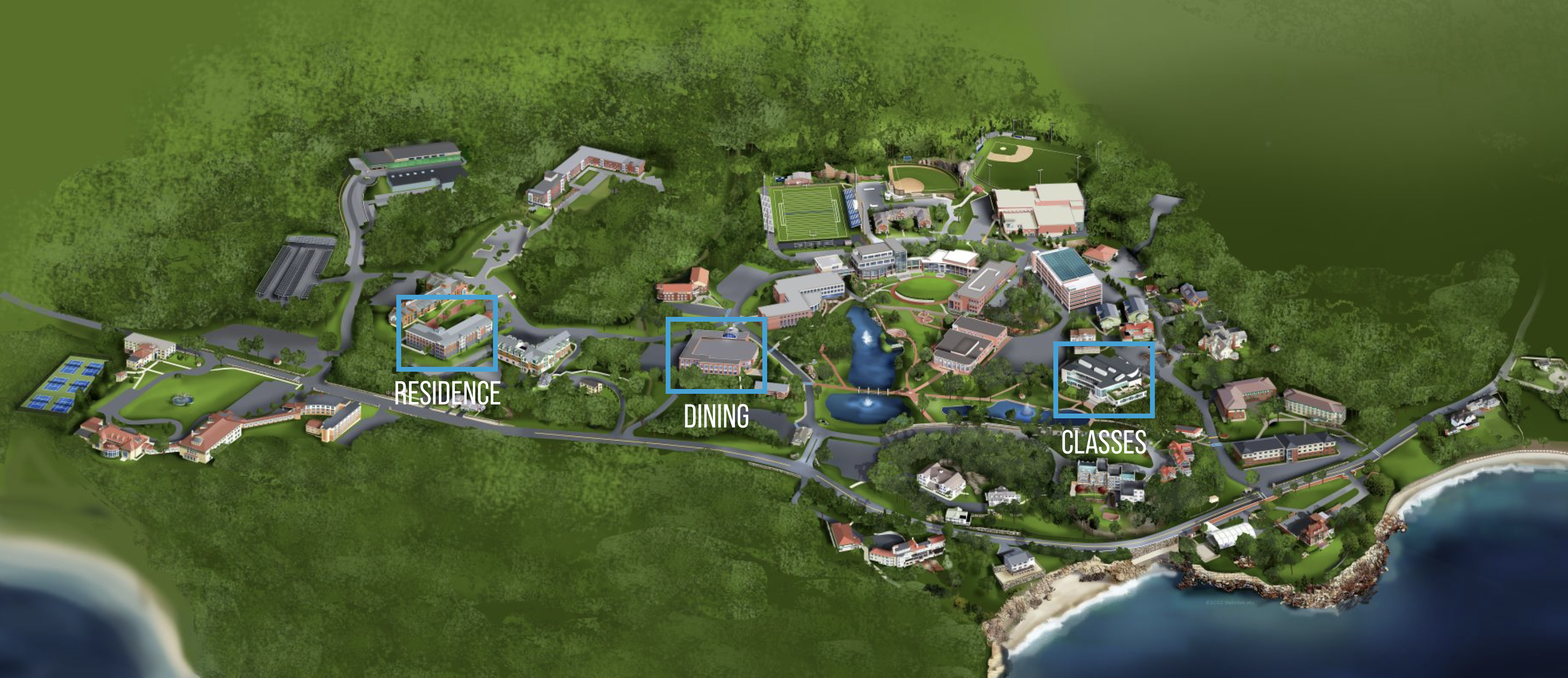 Endicott College Map
